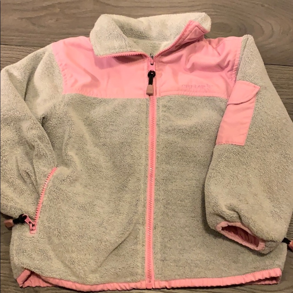 Reversible Fleece Zip Up with Hidden Hood